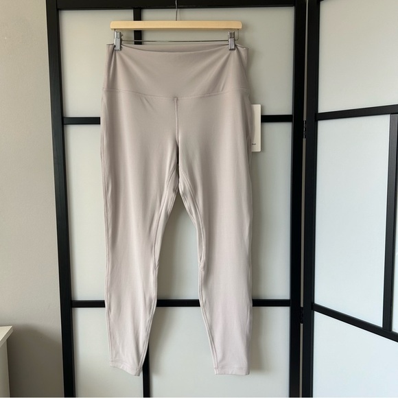 [14] NWT Lululemon Athletica Align High Rise Pant 28” Nulu Legging Chrome 2020 - Picture 3 of 16